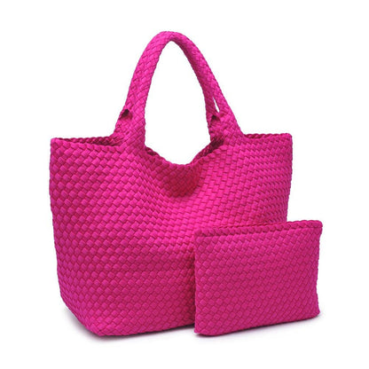 Sky's The Limit - Large Woven Neoprene Tote