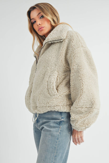 Kaori Jacket - Bone Fleece