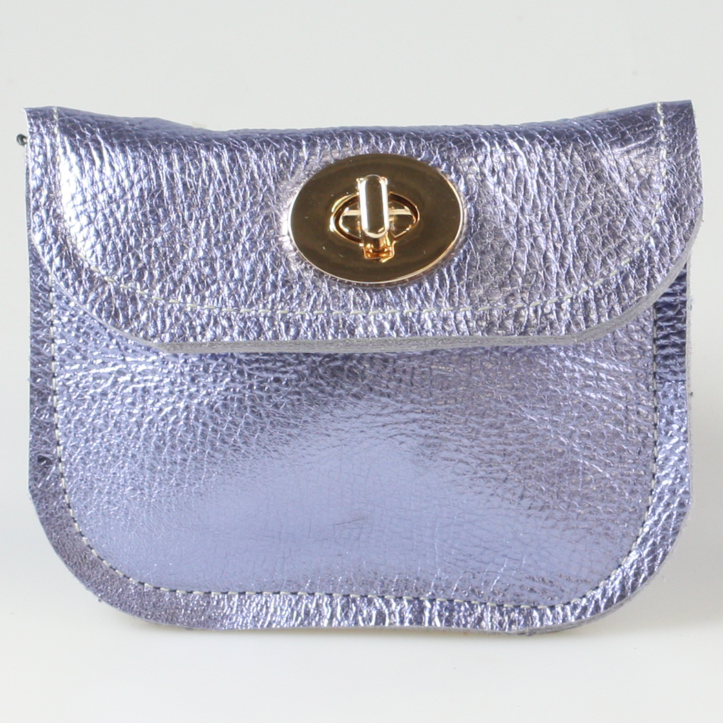 The Turnlock Metallic Leather Wallets: 2sizes!