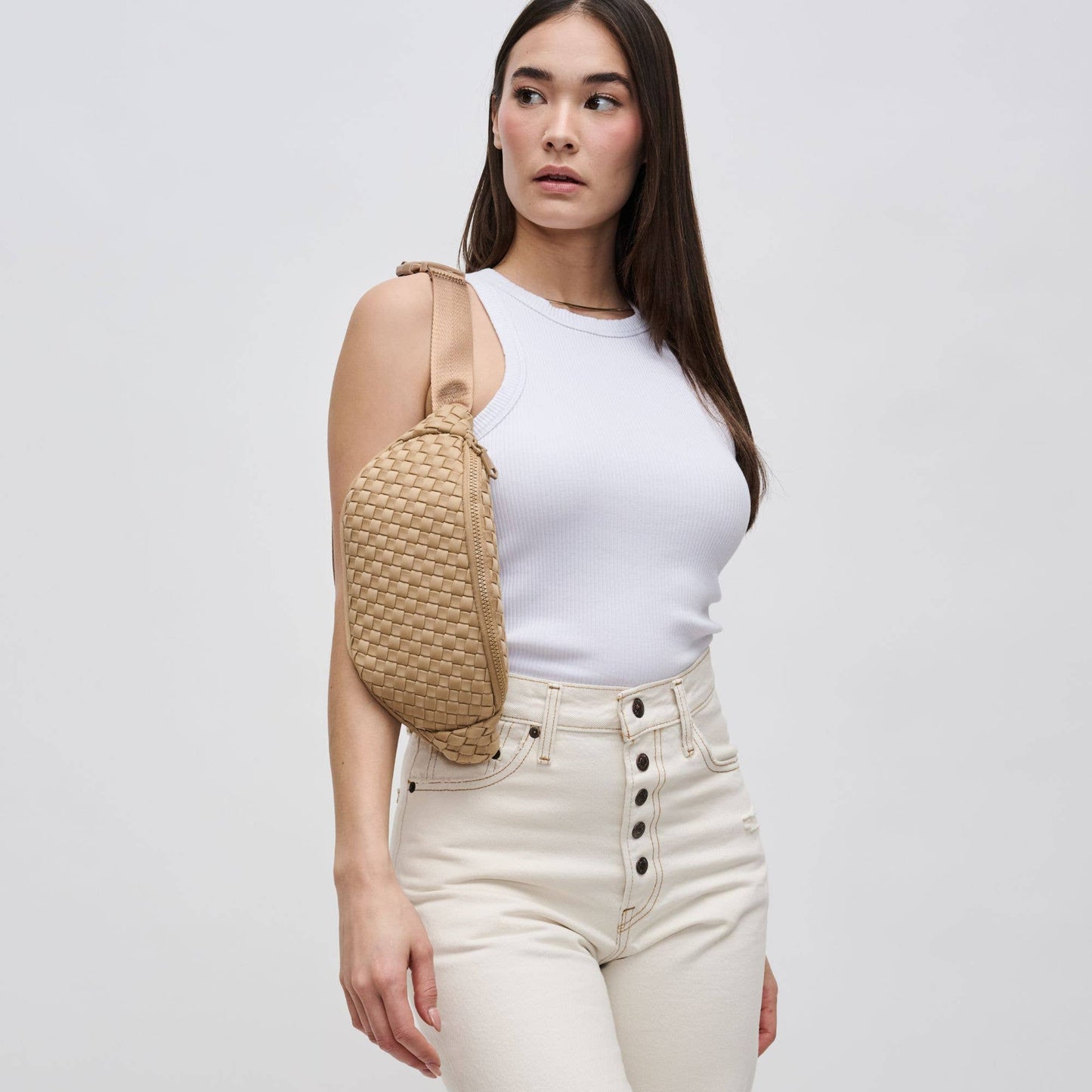 Aim High  Woven Neoprene Belt Bag