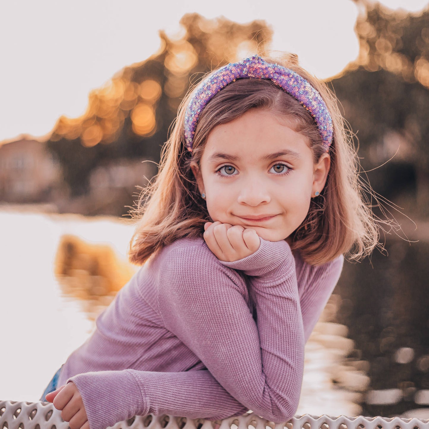 Kids Knot Headband - Sequin Knotted Hair Band Accessories