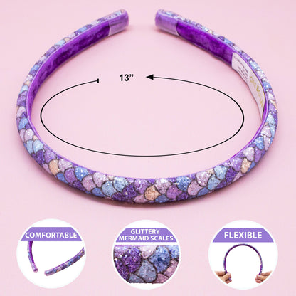 Mermaid Headband - Kids Thin Non Slip Hair Accessories