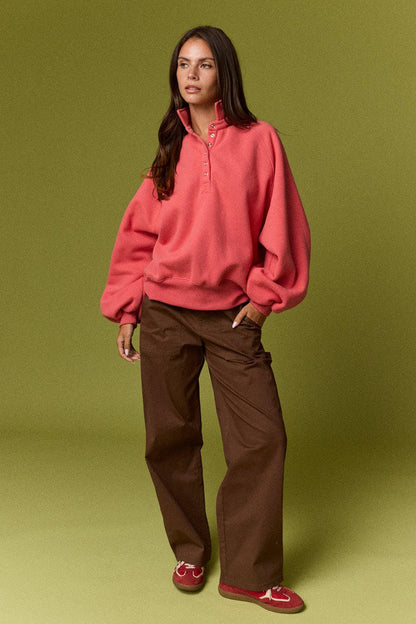 Piper Snap Button Collared Sweater