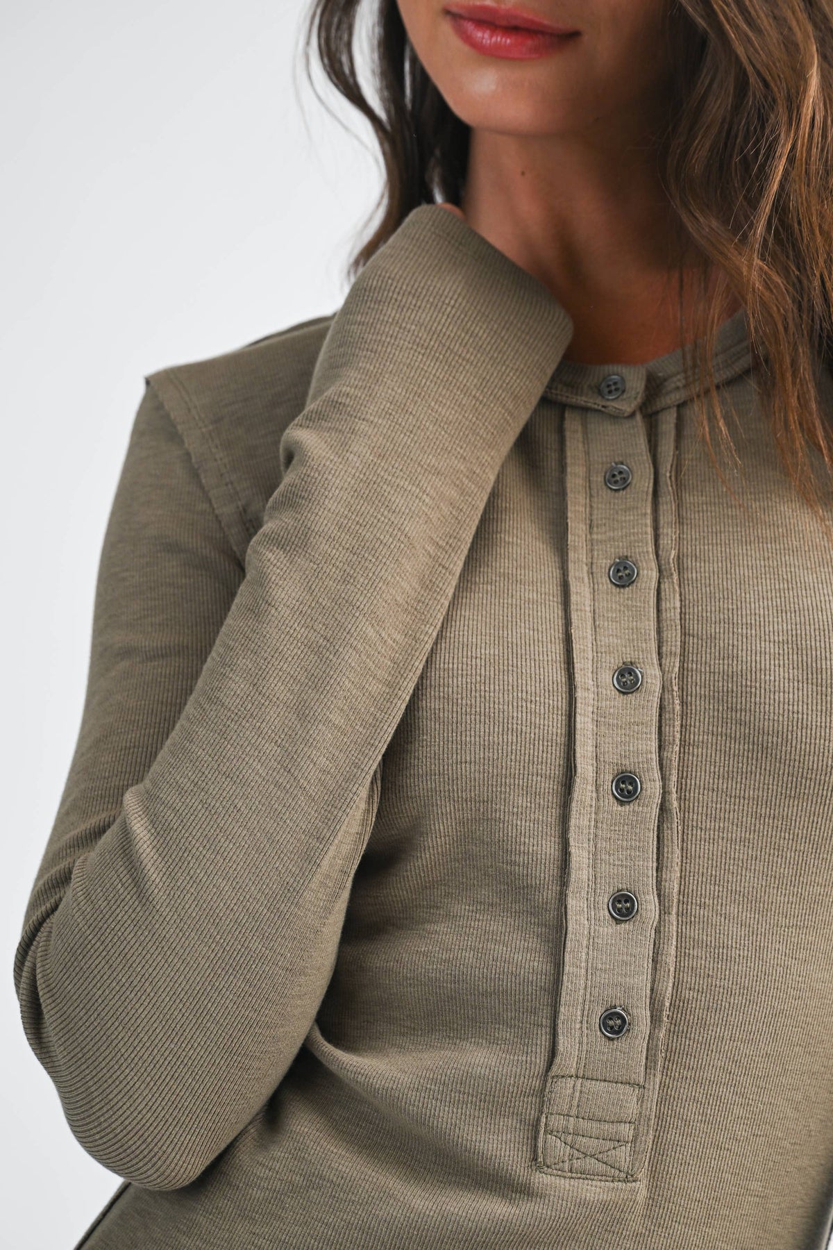 Henley Long Sleeve Top
