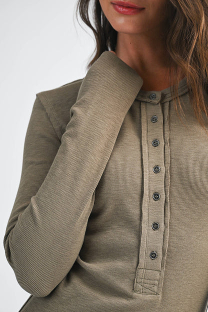 Henley Long Sleeve Top