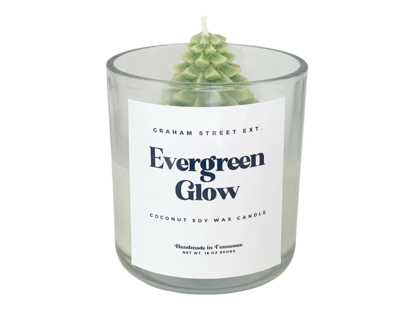 Evergreen Glow Dessert  Candle  