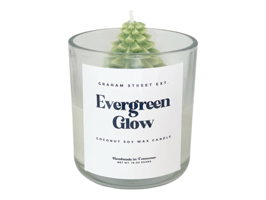 Evergreen Glow Dessert  Candle  
