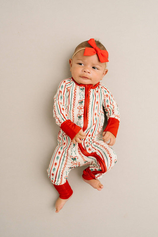 Christmas Dainty Bow Bamboo Sleeper
