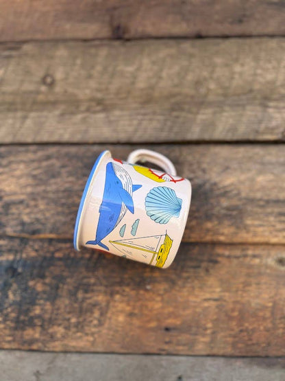 Enamel Coffee & Camp Mug | Salty Seas