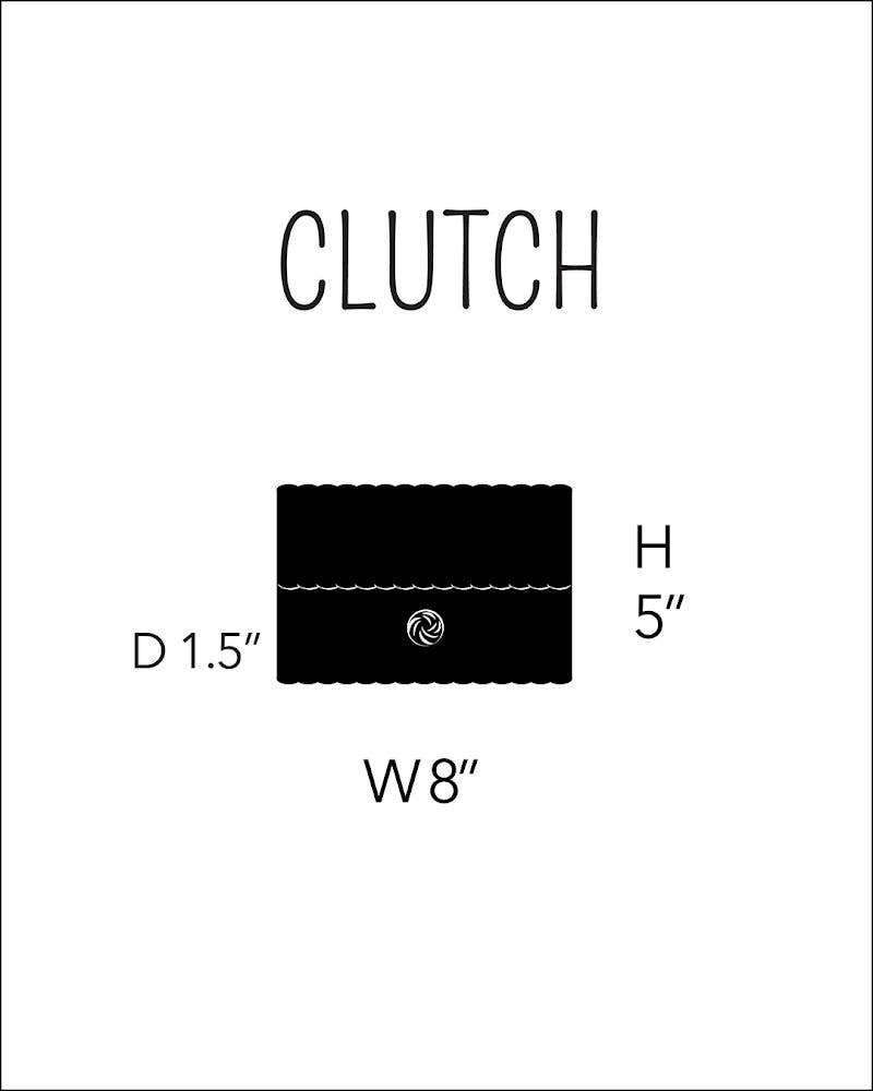 Clutch, Solid in Dark Chocolate