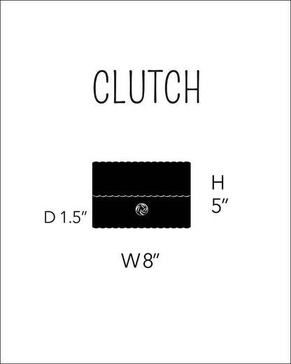 Clutch, Solid in Dark Chocolate