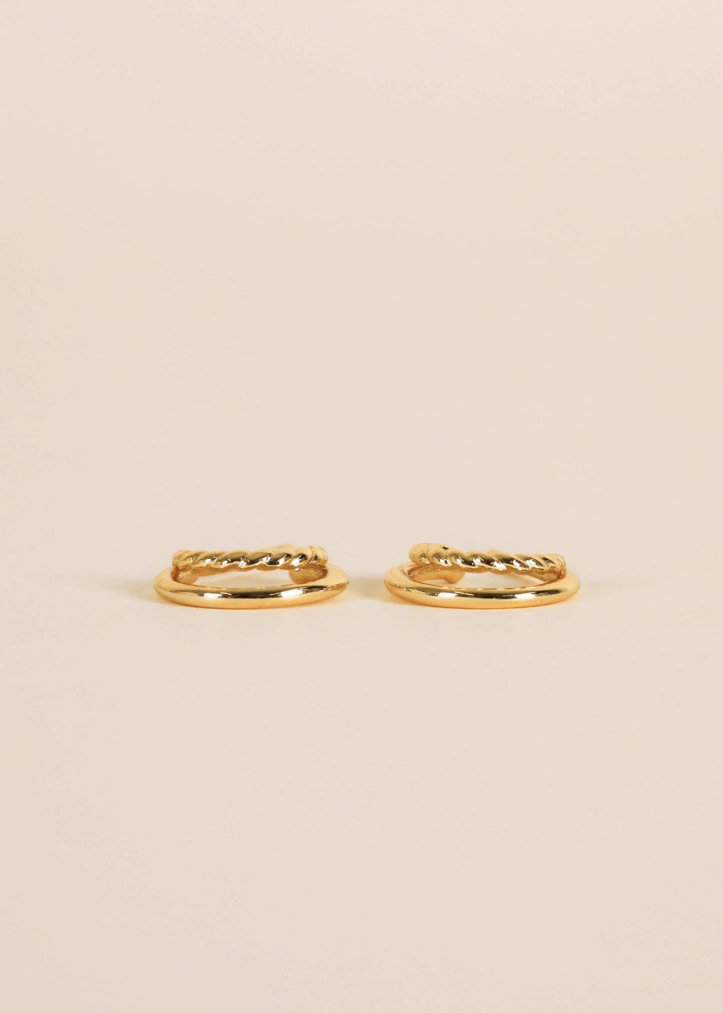 Gold Hoop - Double - Earrings
