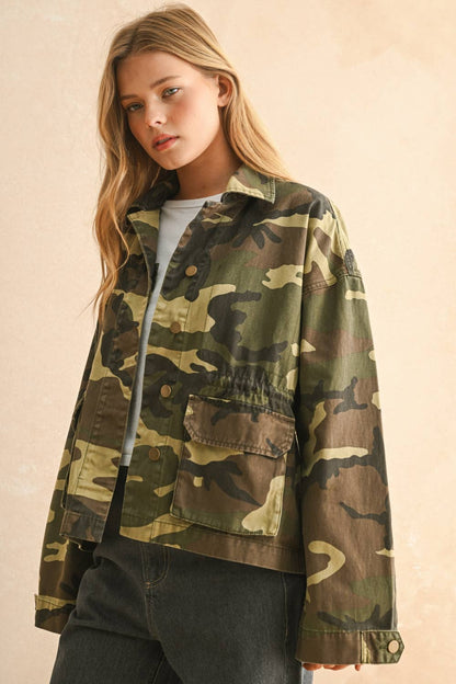 CAMOUFLAGE PRINTED JACKET