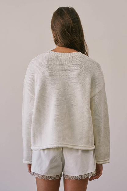 CSW4033 Hudson Cotton Crewneck Sweater