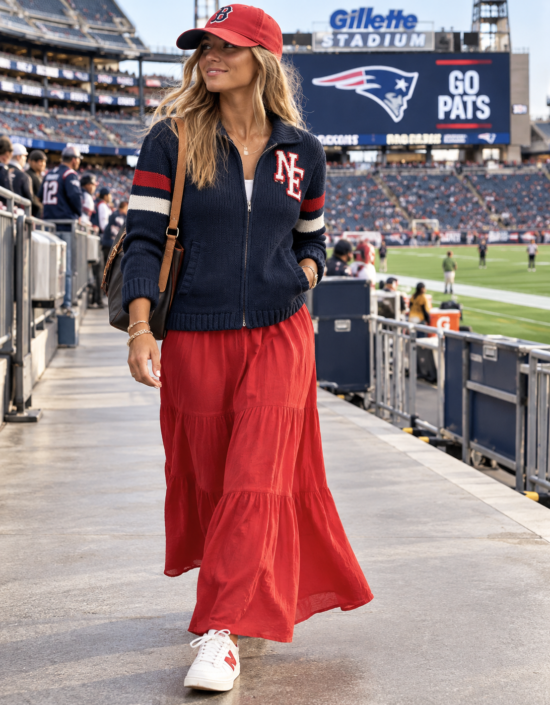 ZIP Varsity New England Patriots Cardigan