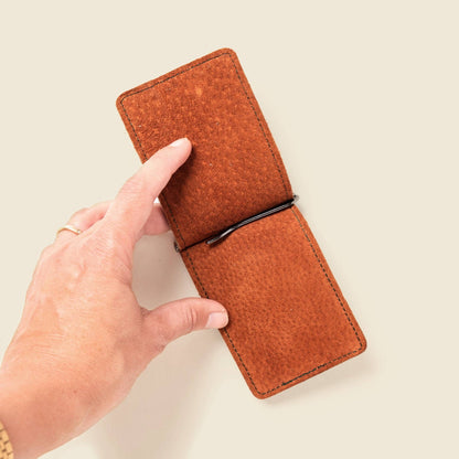 -Money Clip Wallet - Olive Green