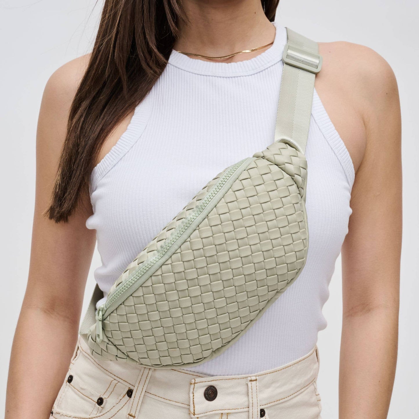 Aim High  Woven Neoprene Belt Bag