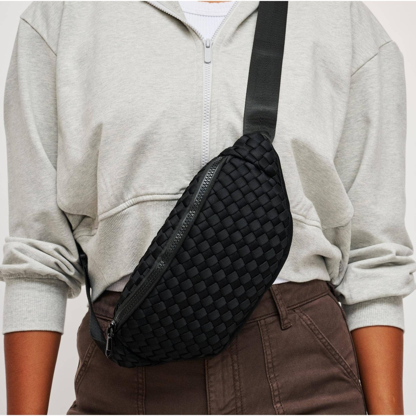 Aim High  Woven Neoprene Belt Bag
