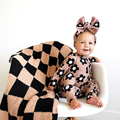 Coco RUFFLE ZIP Bamboo One Piece Flowers Baby Clothing