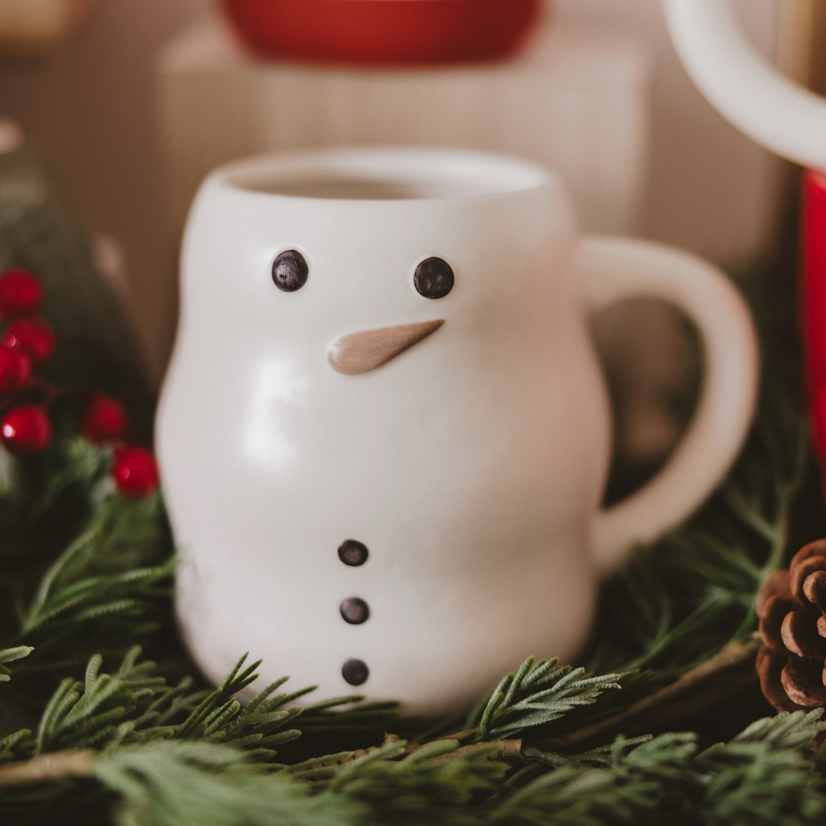 Snowman Coffee Mug - Christmas Decor & Gifts