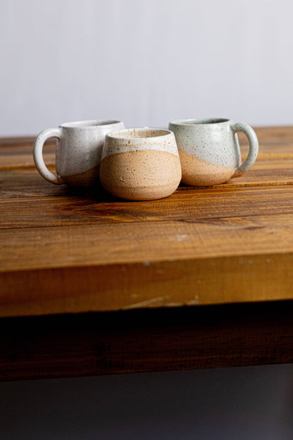 Handmade Espresso Mug/Tea Cup with handle- 4 ounces