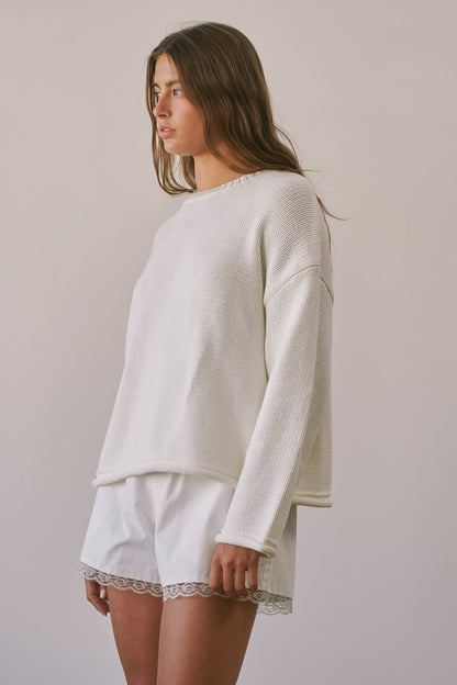 CSW4033 Hudson Cotton Crewneck Sweater