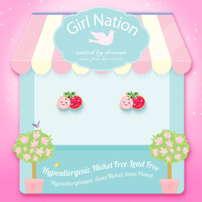 I Cherry-ish You Cutie Stud Earrings