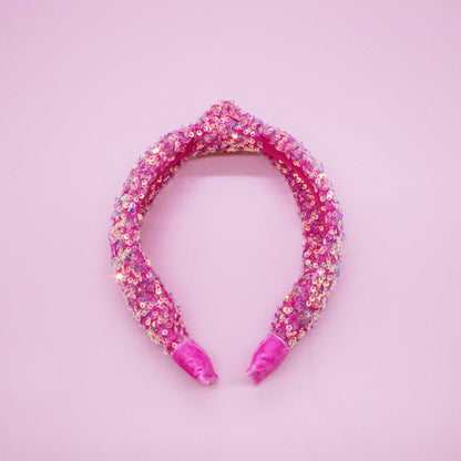 Kids Knot Headband - Sequin Knotted Hair Band Accessories