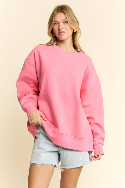 Be Yourself Love Yourself Printed Oversized Sweatshirt