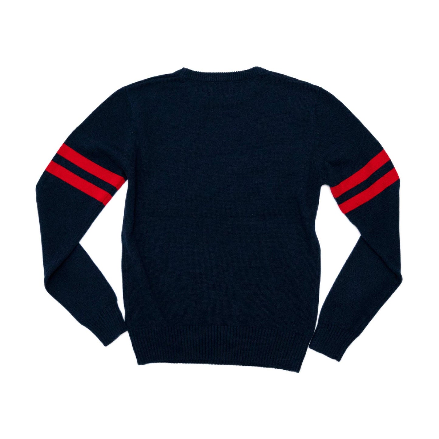 Monomoy Sweater - New England Navy & Red Sweater