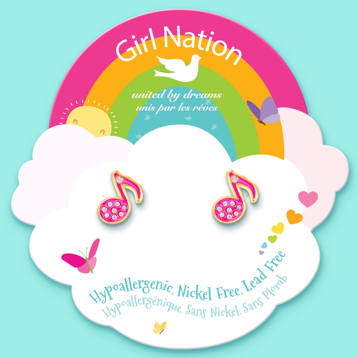 Music Notes Cutie Stud Earrings