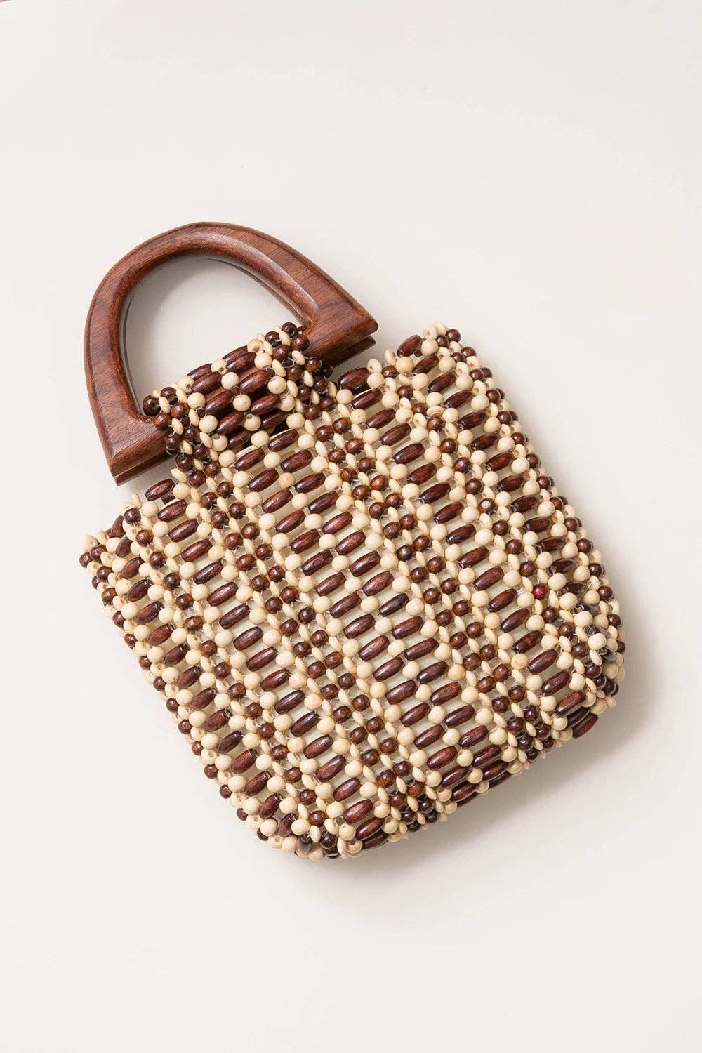 Cocoa Beaded Bag