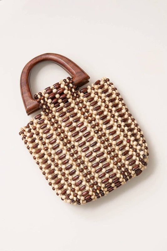 Cocoa Beaded Bag