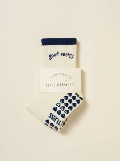 🧘🏼‍♀️ Good Energy Grip Sock [Navy]
