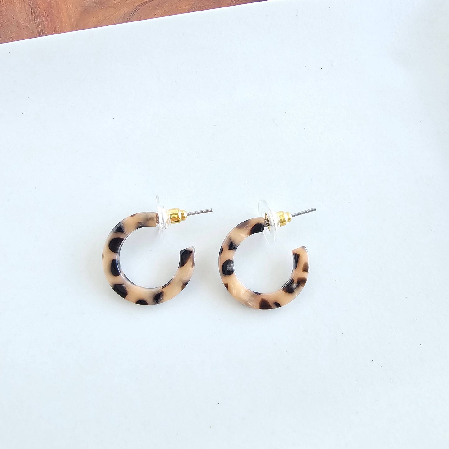 Micro Cam Mini Hoops - Cheetah // Earrings, Fall, Jewelry
