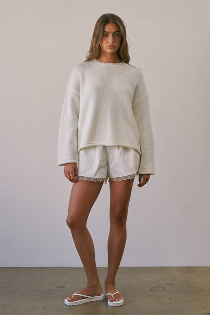 CSW4033 Hudson Cotton Crewneck Sweater