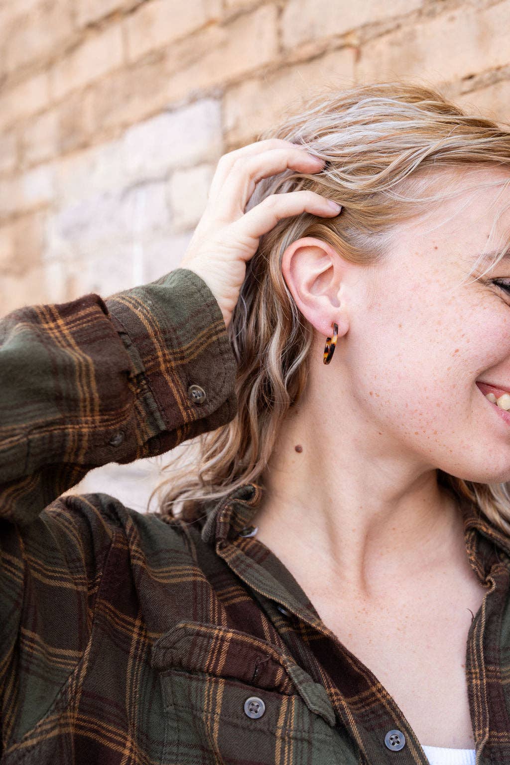 Cam Mini Hoops - Tortoise // Jewelry, Earrings, Fall