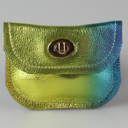 The Turnlock Metallic Leather Wallets: 2sizes!