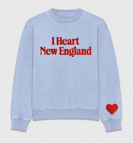 PREORDER OVERSIZED I Love New England Puff Print- PREORDER!