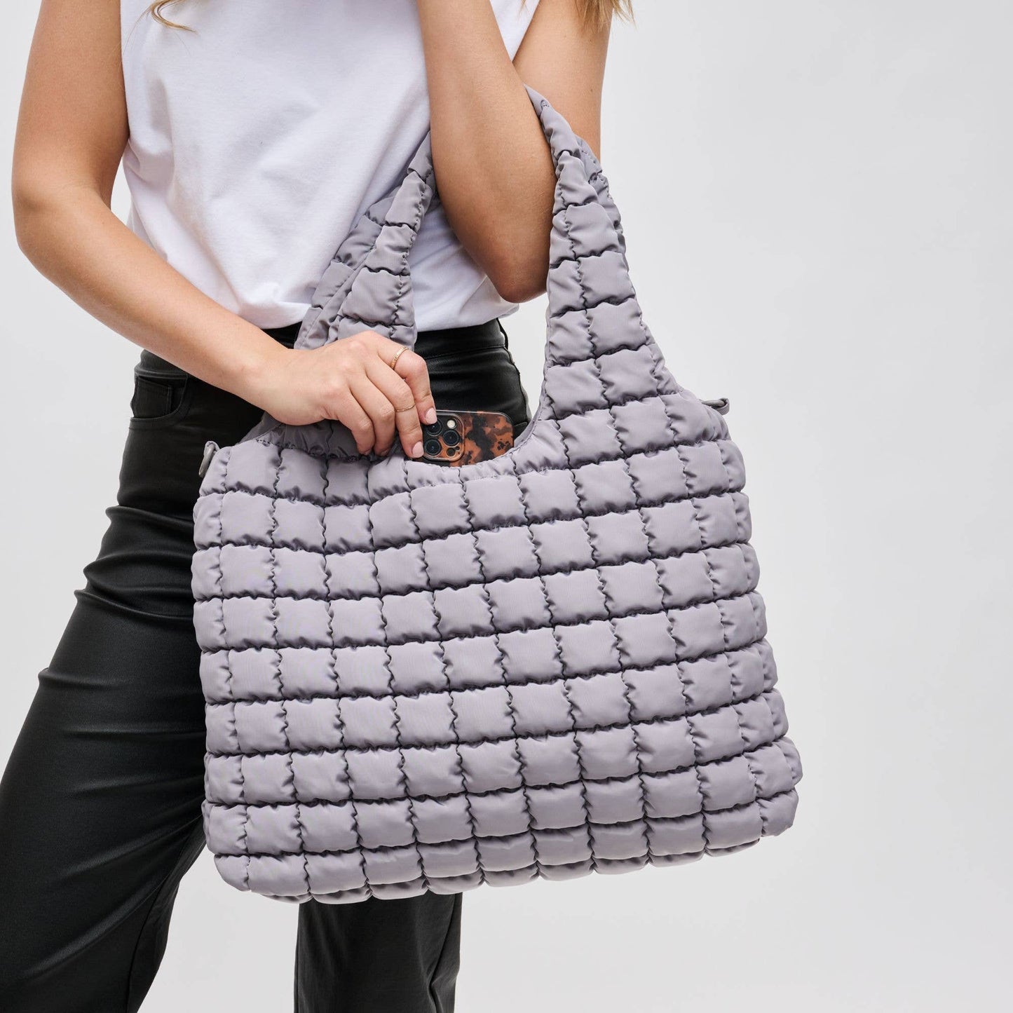 Elevate - Quilted Puffer Nylon Hobo