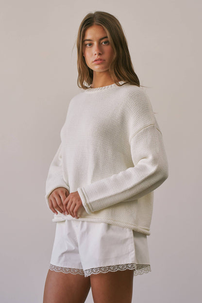 CSW4033 Hudson Cotton Crewneck Sweater