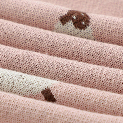 100% Luxury Cotton Receiving Swaddle Baby Blanket - Sheep