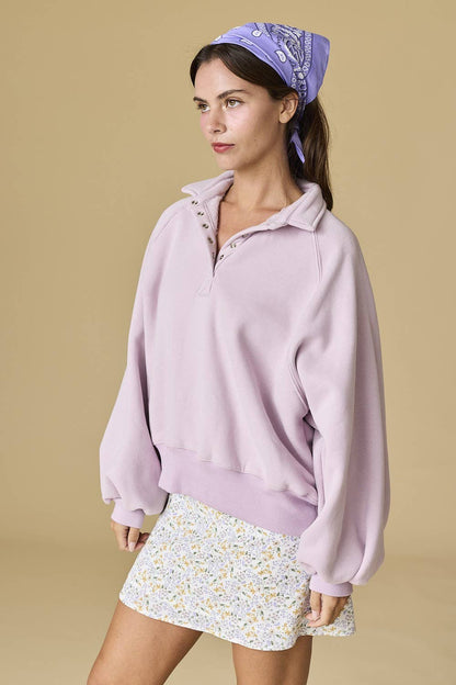 Piper Snap Button Collared Sweater
