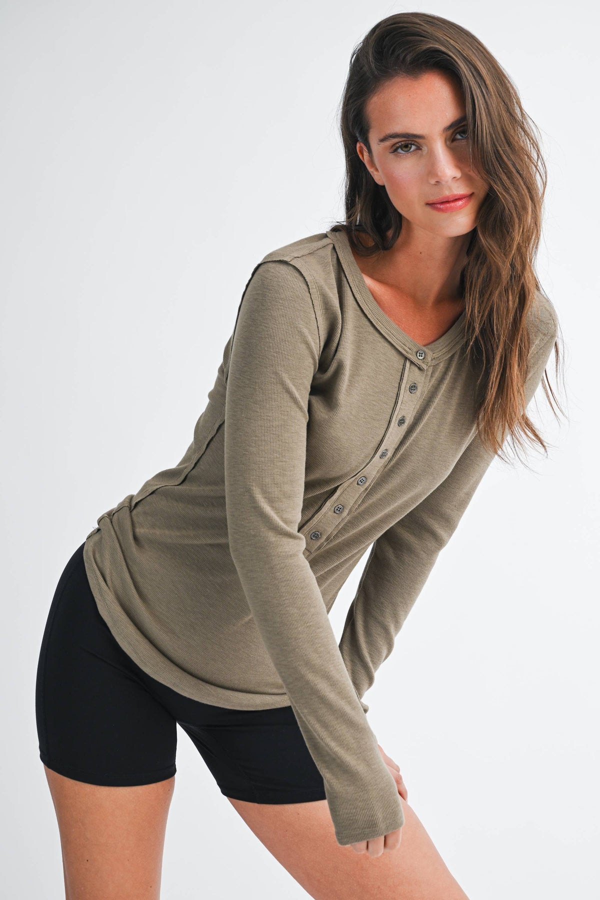 Henley Long Sleeve Top