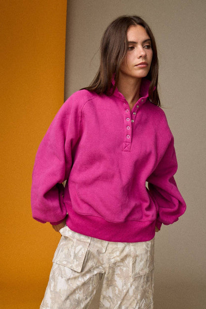 Piper Snap Button Collared Sweater