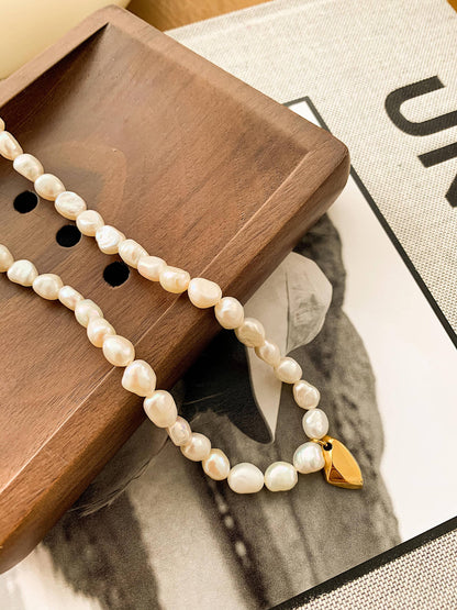 Marseille 18K Gold Non-Tarnish Classic Pearl Necklace