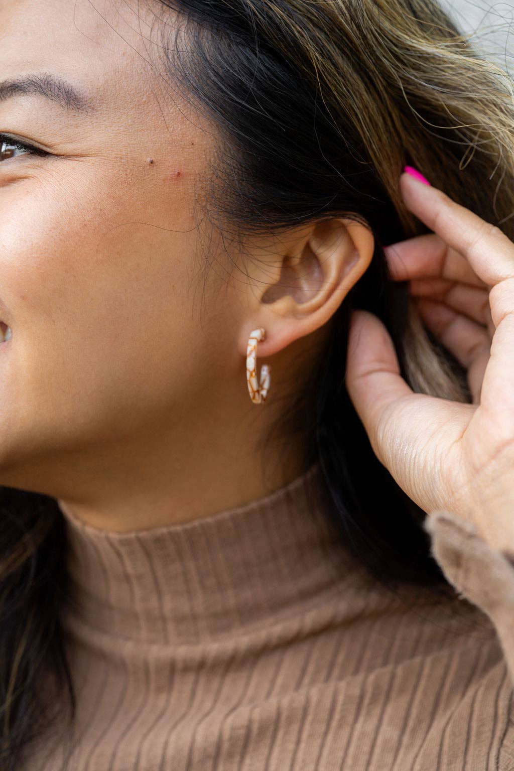 Cam Mini Hoops - Pumpkin Spice // Jewelry, Earrings, Fall