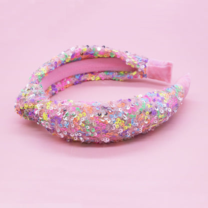 Kids Knot Headband - Sequin Knotted Hair Band Accessories