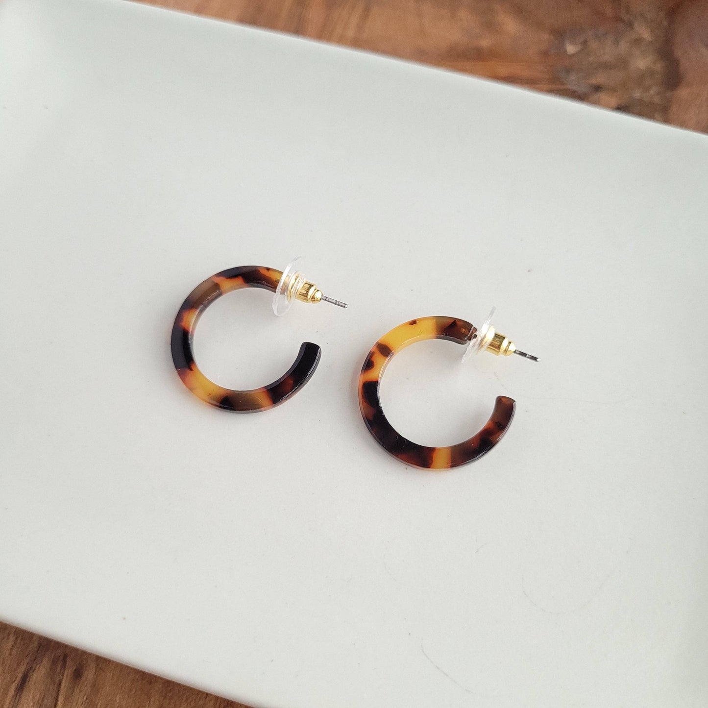 Cam Mini Hoops - Tortoise // Jewelry, Earrings, Fall