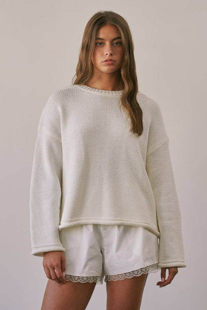 CSW4033 Hudson Cotton Crewneck Sweater
